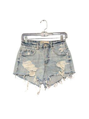 Garage Denim Distressed Festival Shorts